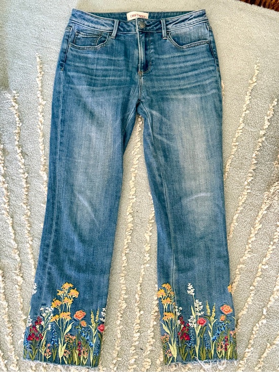 DRIFTWOOD Denim - Driftwood Colette Wildflower Embroidered Skinny Jeans – Size 27